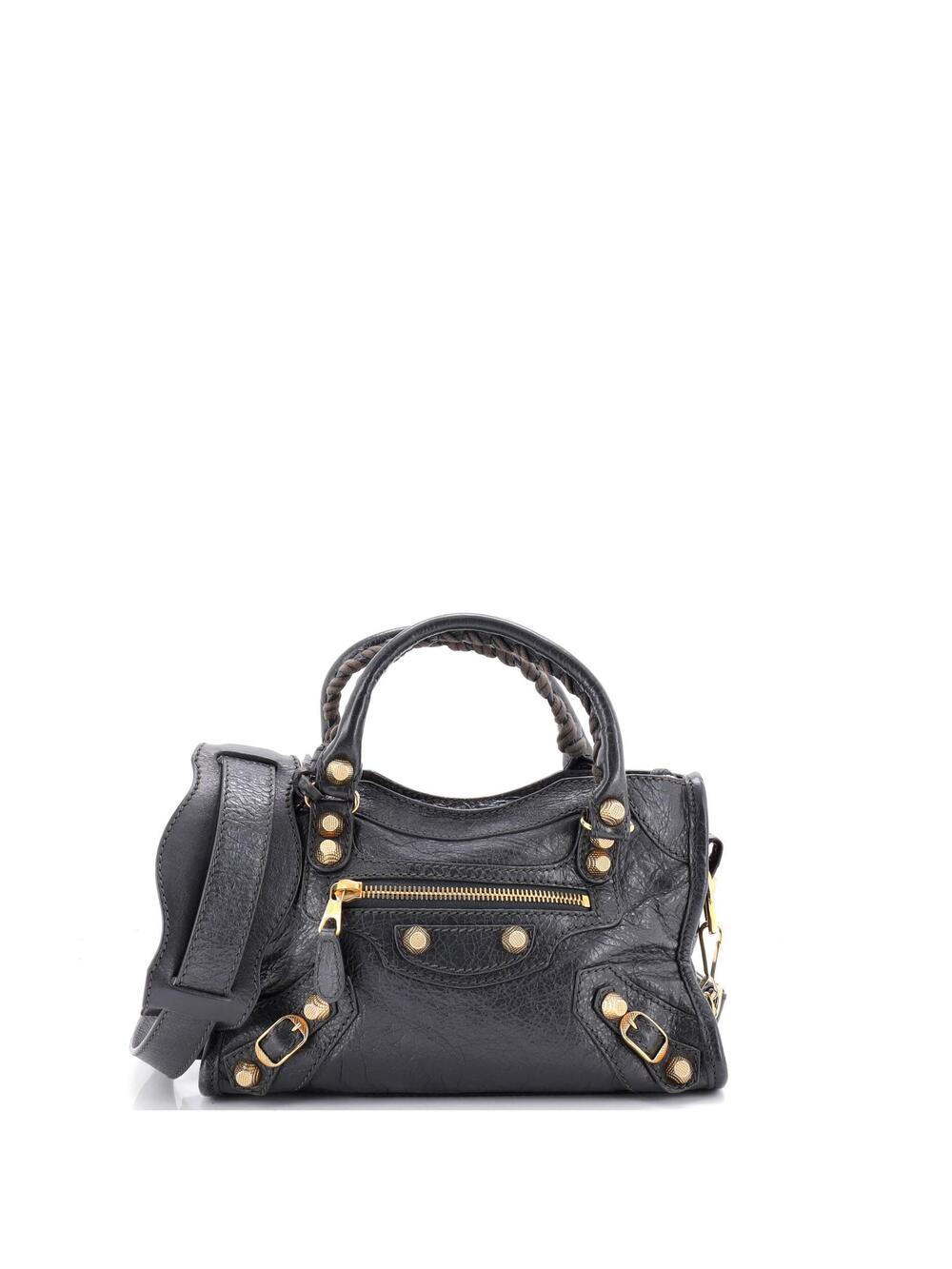 Balenciaga City Giant Studs Bag Leather #370049B15B